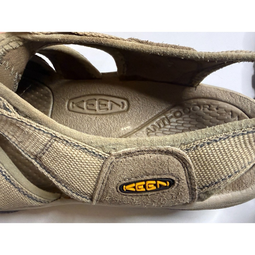 KEEN Waterproof Hiking Sandals Mens 11 Est Tan Closed Toe Outdoor Trail Shoes - Picture 6 of 11